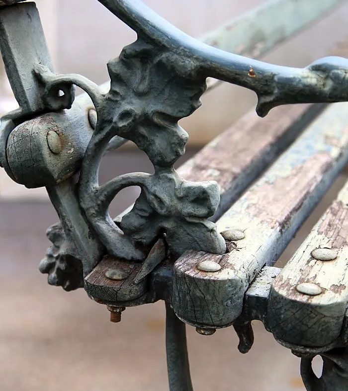 19th Century Cast Iron Bench