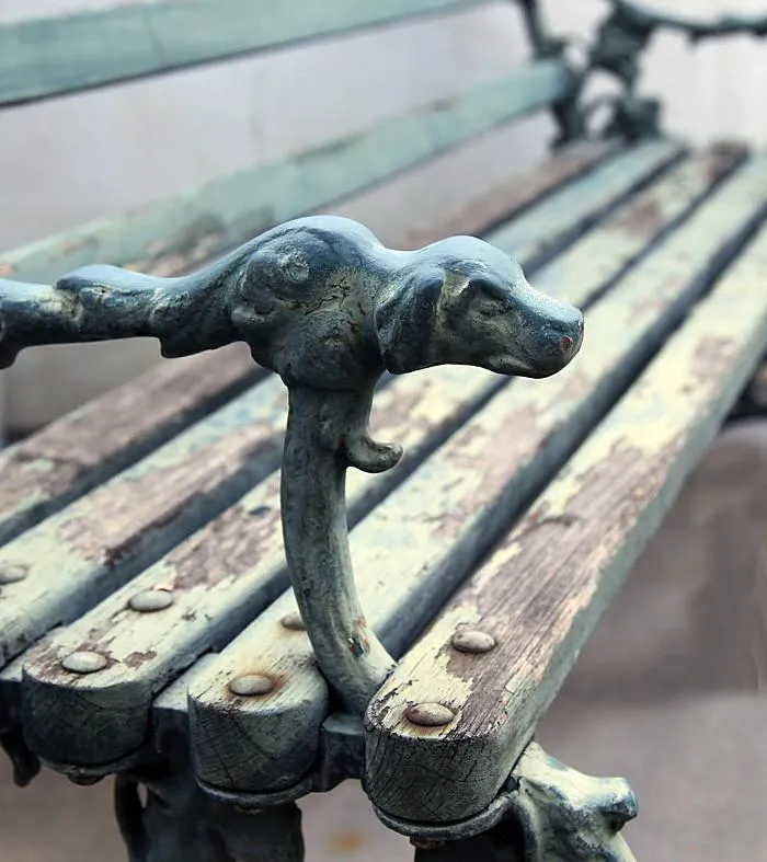 19th Century Cast Iron Bench