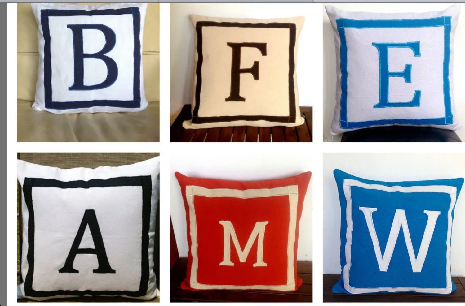 30% OFF Monogram Pillows, Initial Pillows, Monogram Initial Pillows, Throw Pillows, Appliqued Pillow, Monogram Wedding Gift Pillows