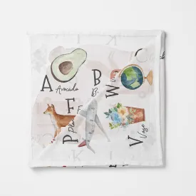 Bamboo Swaddle Blanket - Alphabet