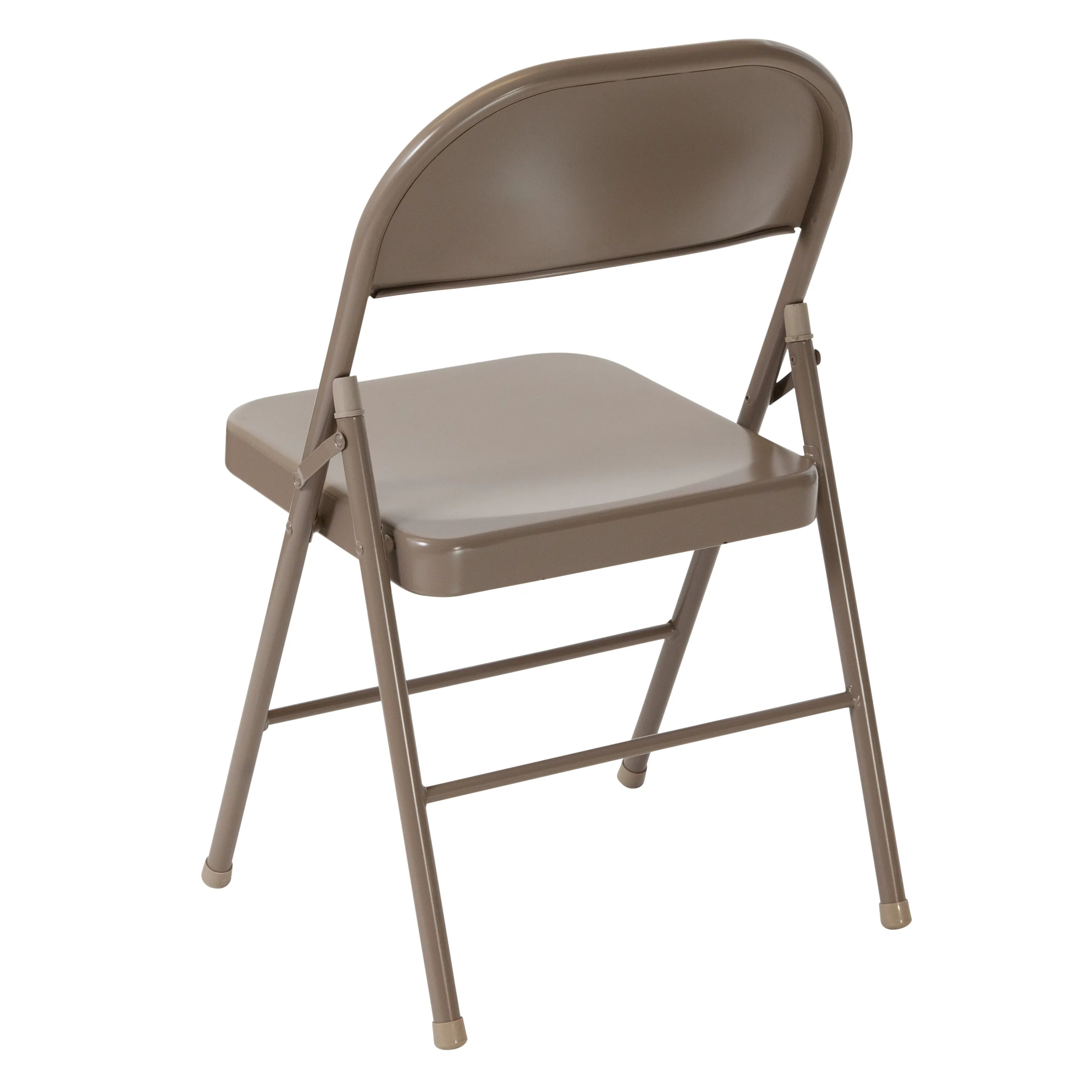 Beige Metal Folding Chair 2-BD-F002-BGE-GG