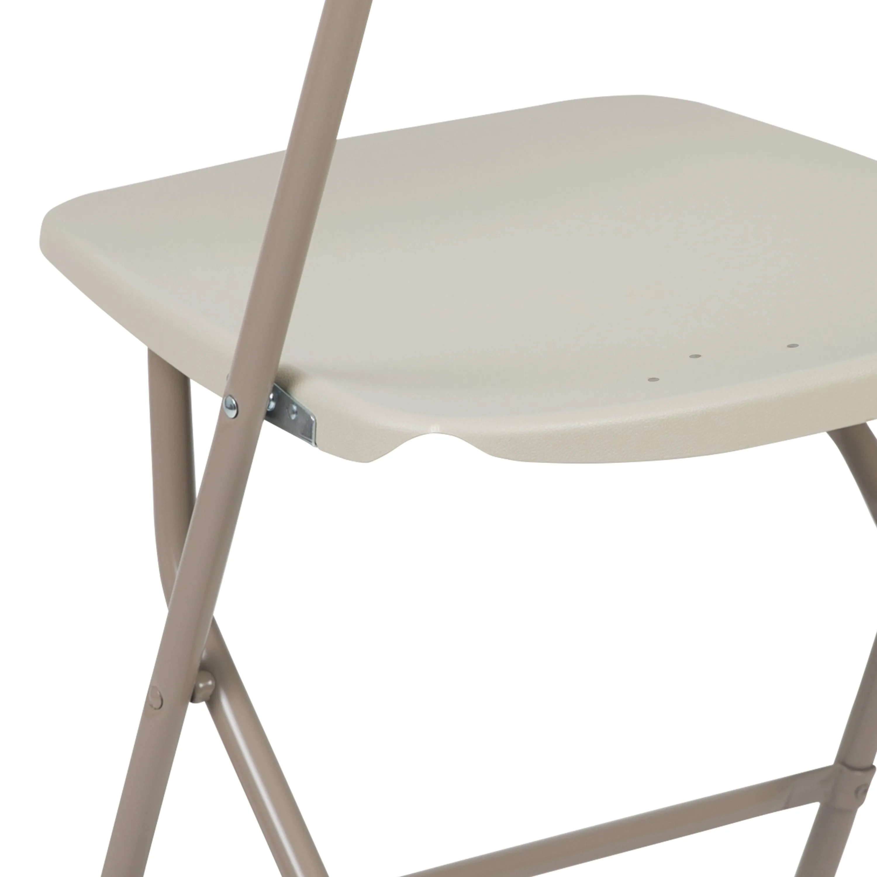 Beige Plastic Folding Chair 2-LE-L-3-BEIGE-GG