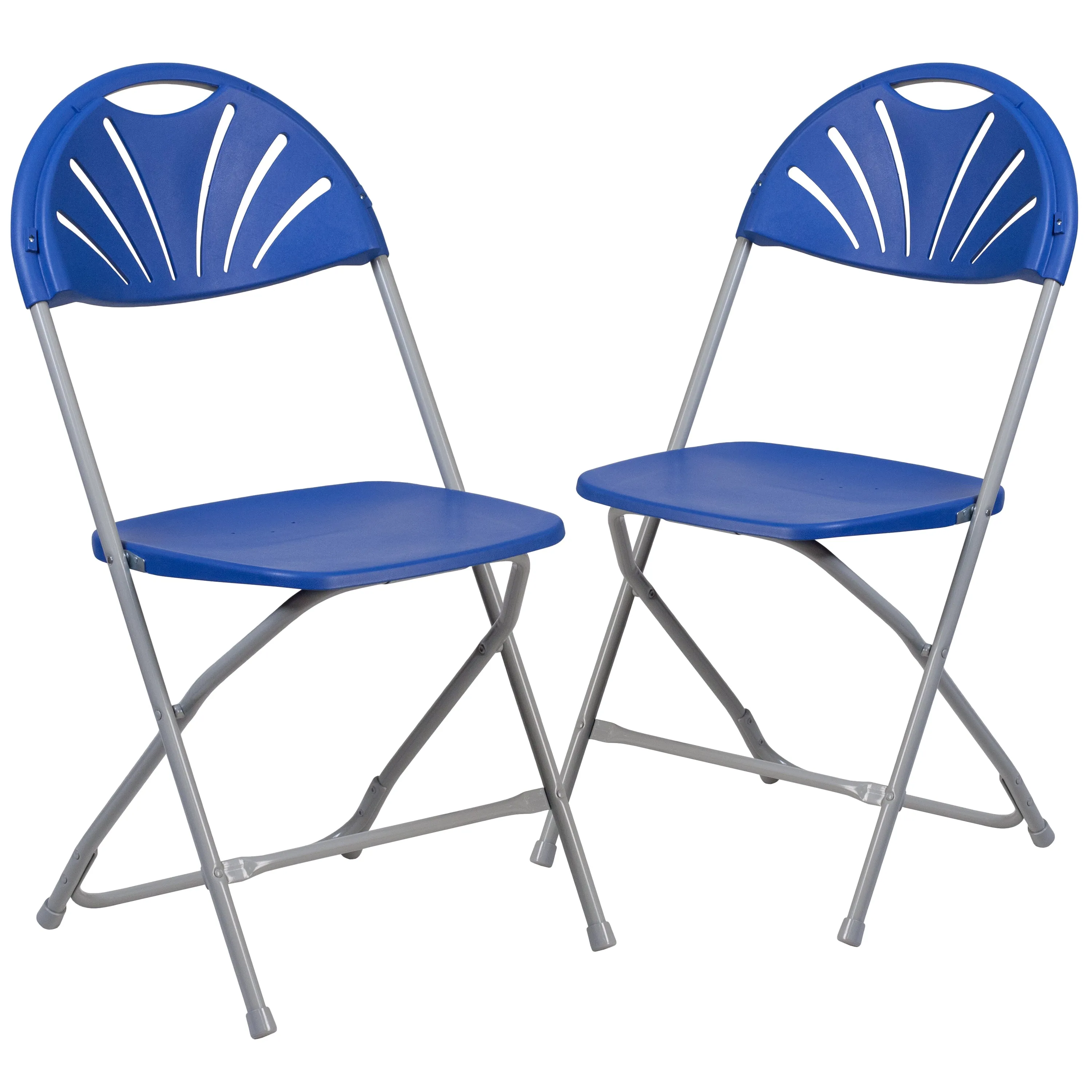 Blue Plastic Folding Chair 2-LE-L-4-BL-GG