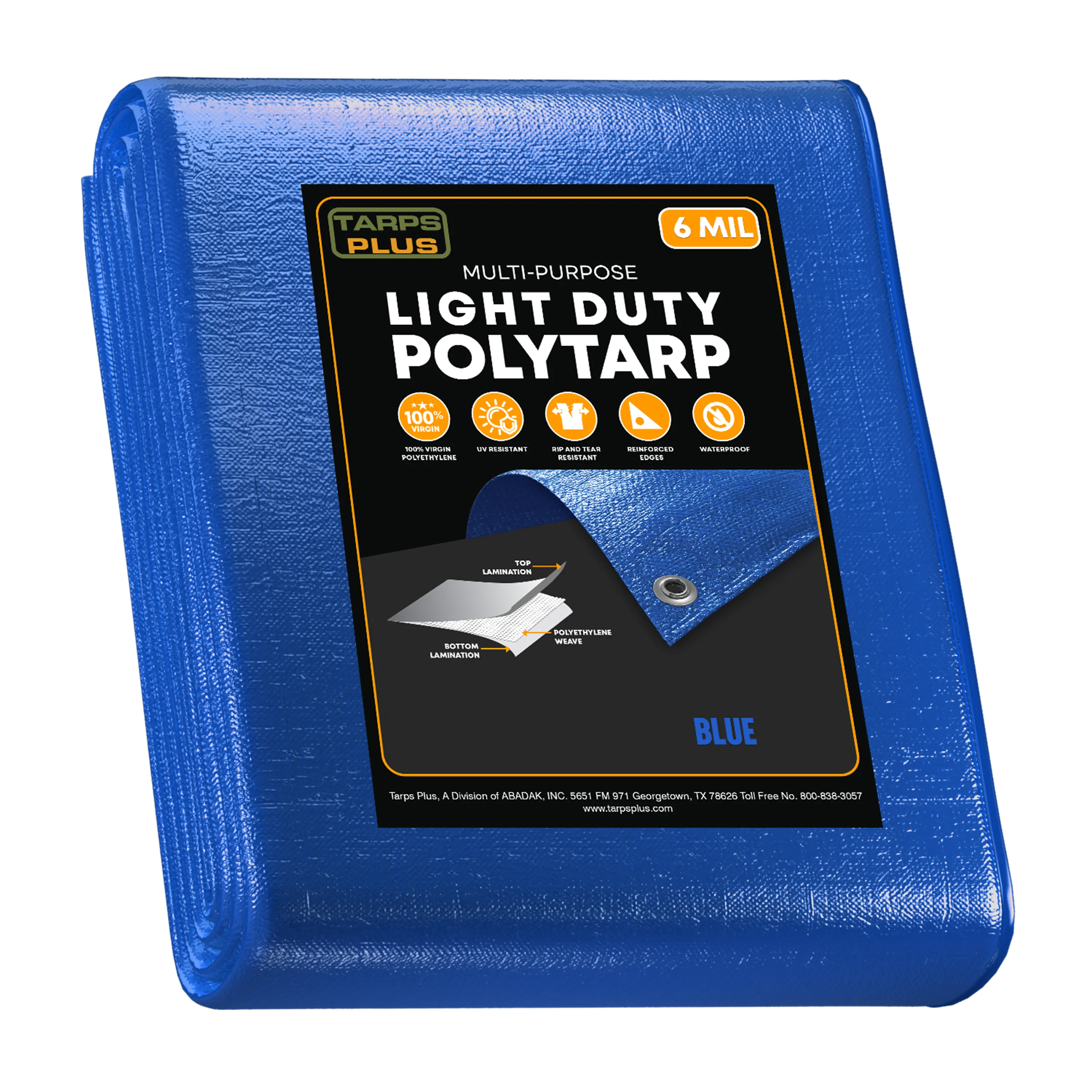 Blue Poly Tarp 50' x 100'