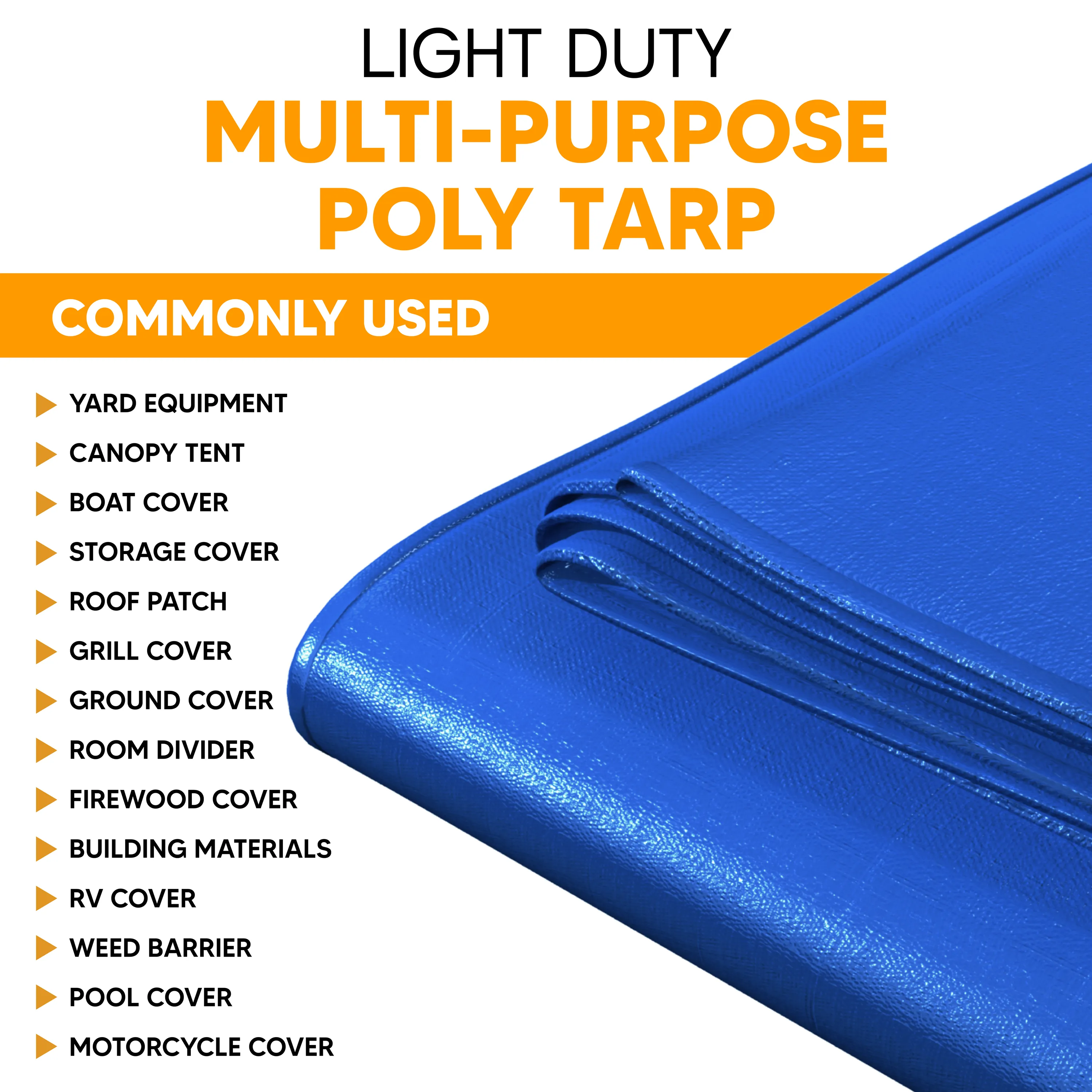 Blue Poly Tarp 50' x 100'