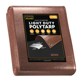 Brown Poly Tarp 10' x 16'