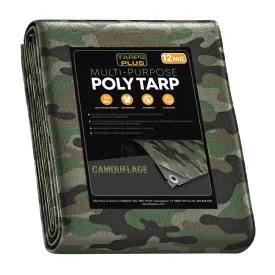 Camouflage Poly Tarp 10' x 10'