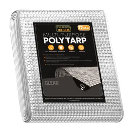 Clear Poly Tarp 12' x 20'