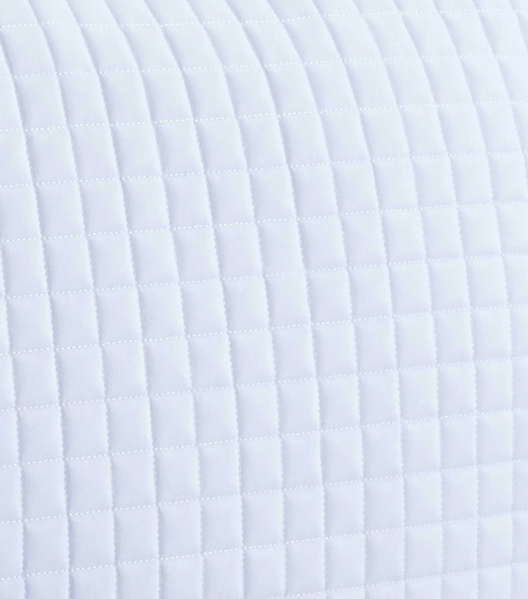 Close Contact European Cotton Saddle Pad - Dressage Square White