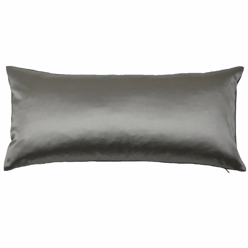 Duchess Coal Velvet Reversible Pillows by Ann Gish