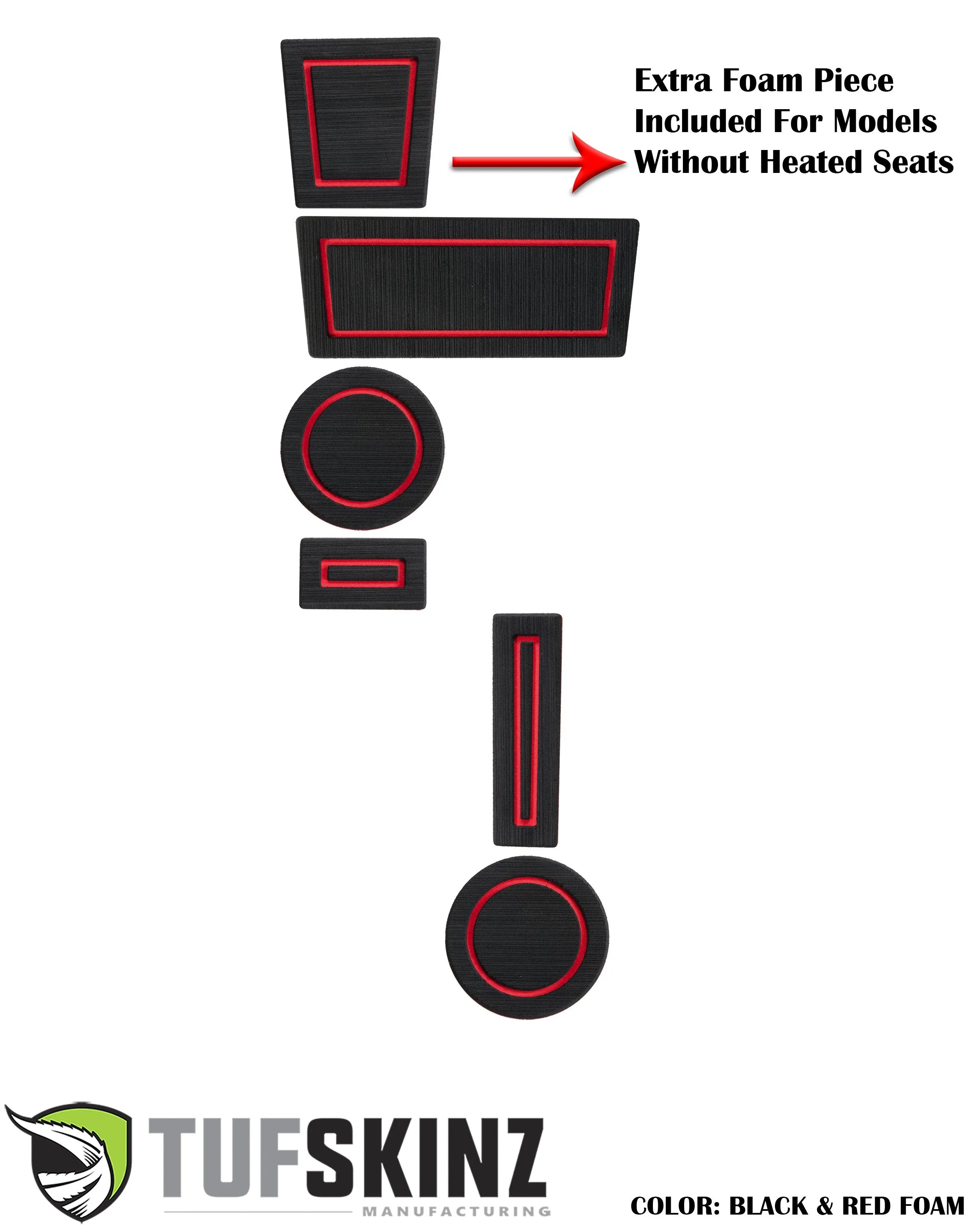 FOAM Cup Holder Inserts Inserts Fits 2010-2024 Toyota 4Runner