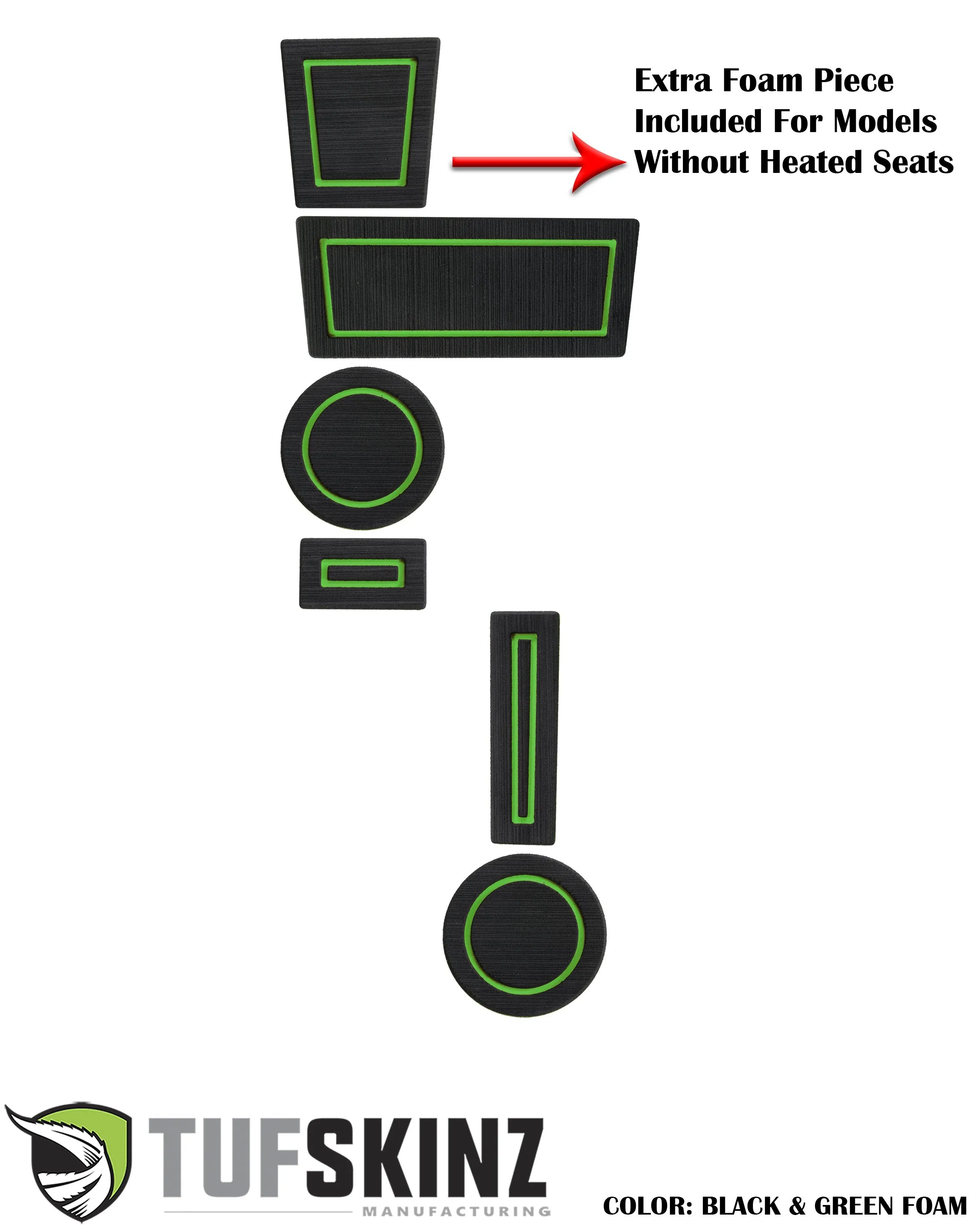 FOAM Cup Holder Inserts Inserts Fits 2010-2024 Toyota 4Runner