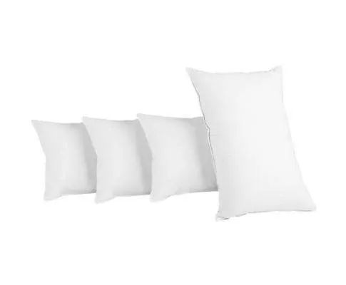 King Size 4 Pack Bed Pillow Medium 2 Firm & 2 Microfibre Fiiling