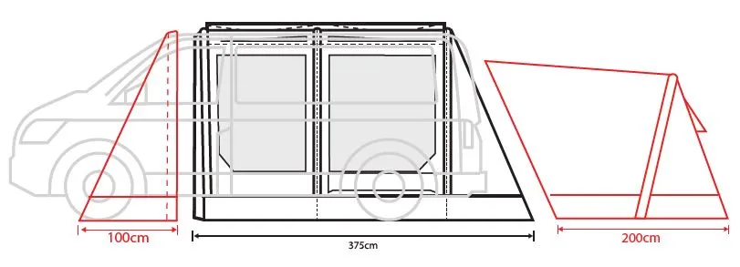 Outdoor Revolution Movelite T3E PC Drive Away Awning