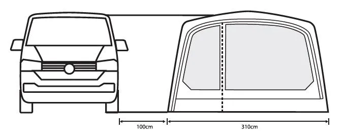 Outdoor Revolution Movelite T3E PC Drive Away Awning