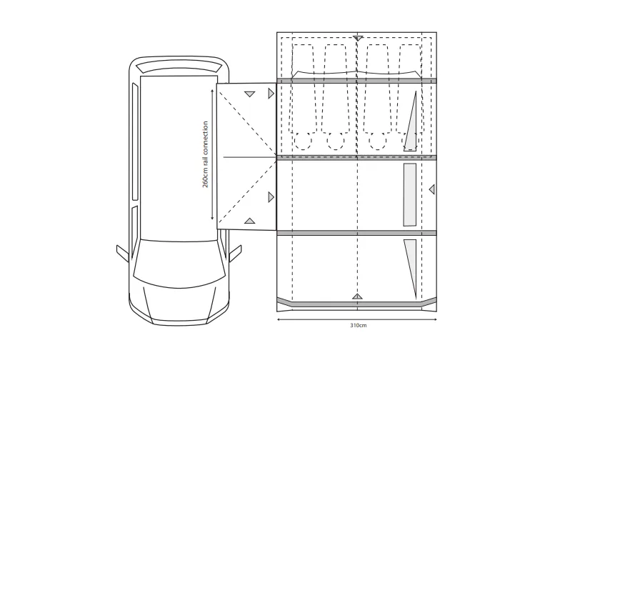 Outdoor Revolution Movelite T4E Low Drive Away Awning