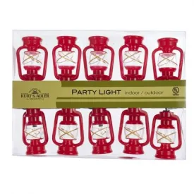 Party light set red lanterns 10