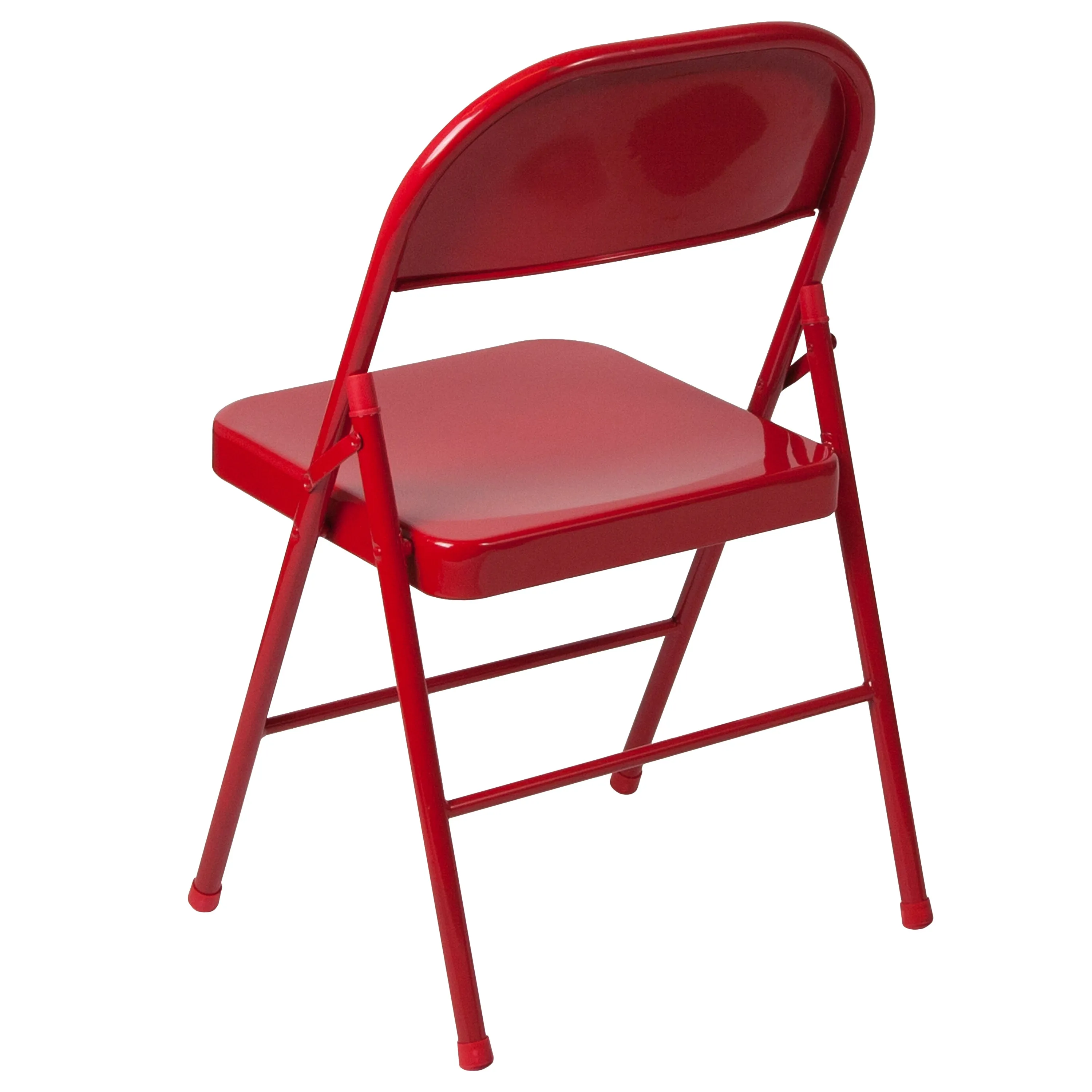 Red Metal Folding Chair 2-BD-F002-RED-GG