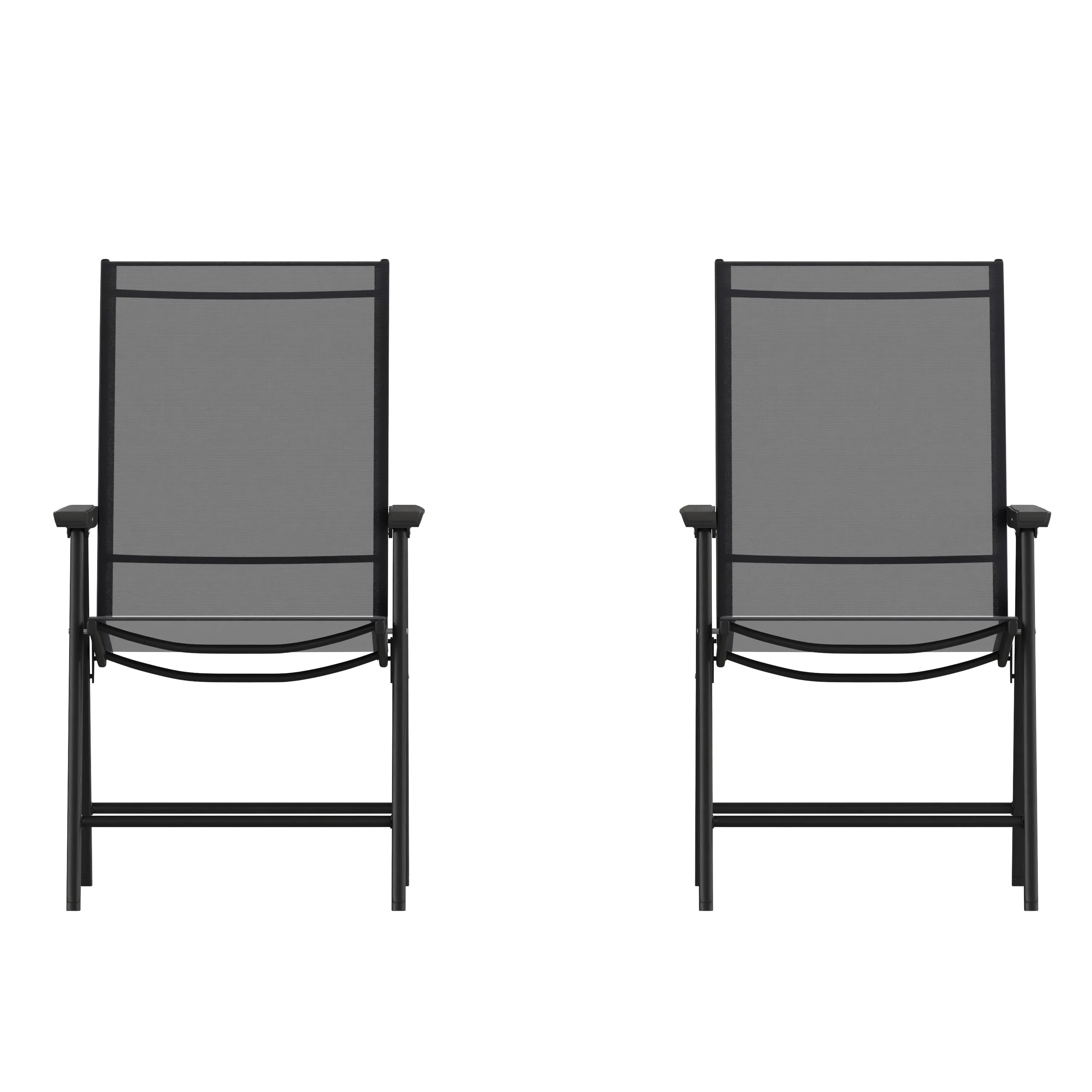 Set of 2 Modern Patio Folding Chairs