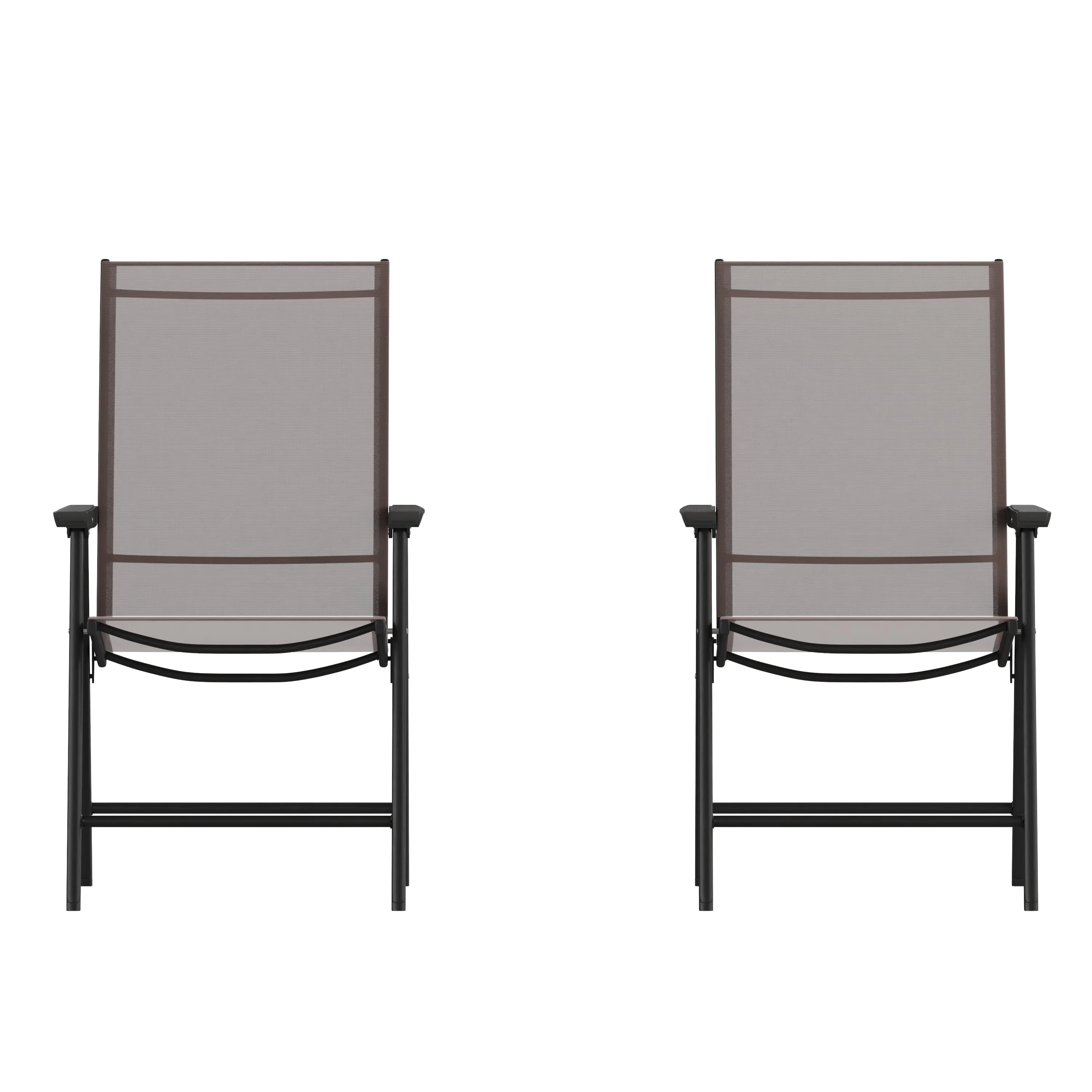 Set of 2 Modern Patio Folding Chairs