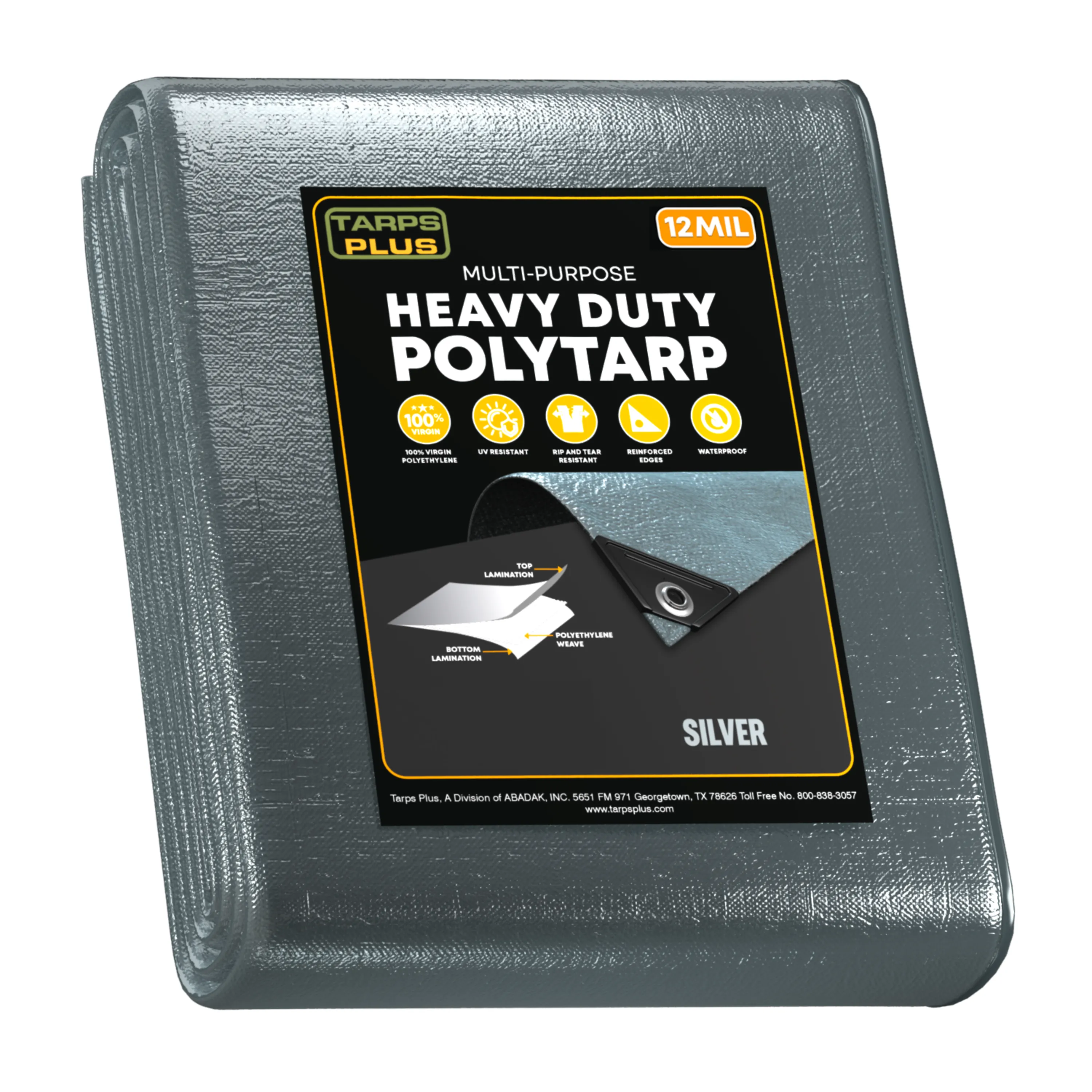 Silver Poly Tarp 30' x 60'