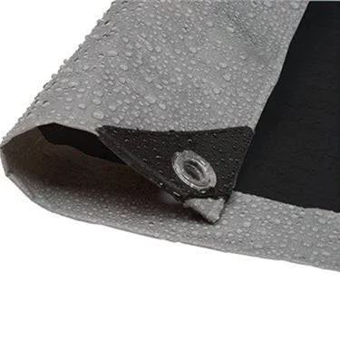 Silver/Black Poly Tarp 100' x 100'