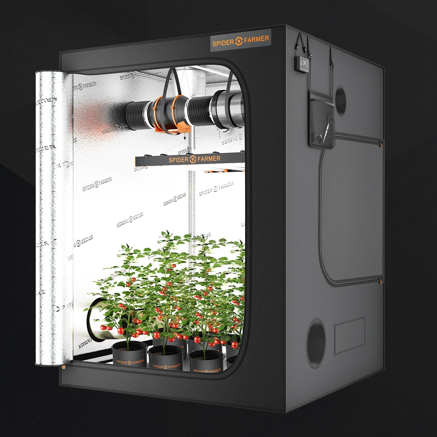 Spider Farmer 5' x 5' x 6' 8" (150 x 150 x 200 cm) Indoor Grow Tent