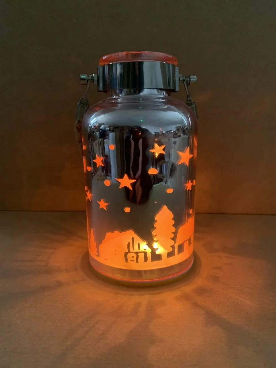 The Christmas Workshop Winter Wonderland Silhouette Lanterns