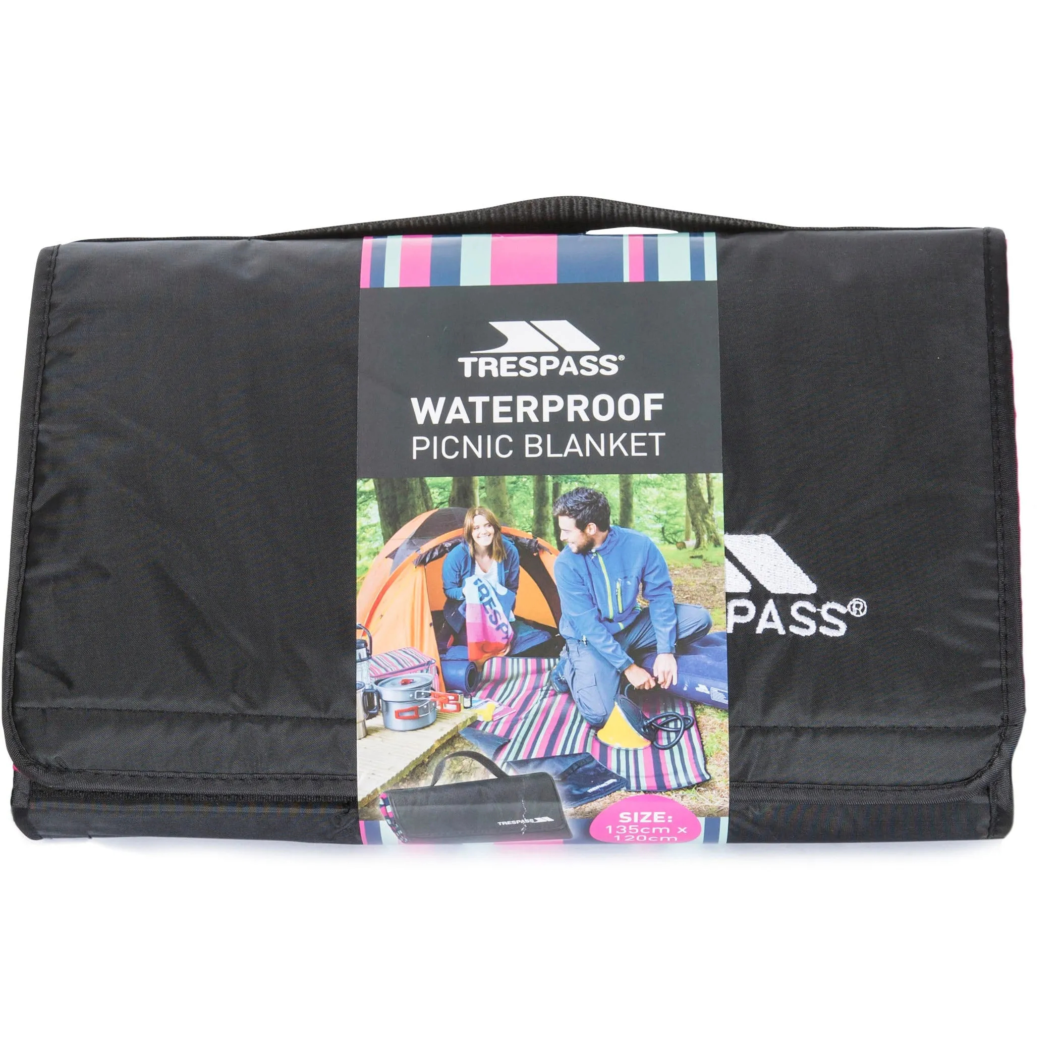 THROW WATERPROOF BLANKET - TROPICAL STRIPE