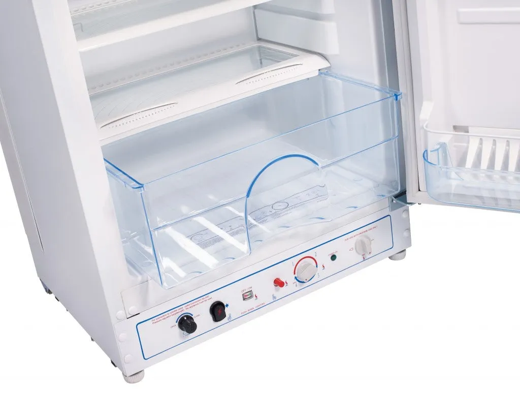 UNIQUE 6 CU/FT Propane Fridge with Freezer - White