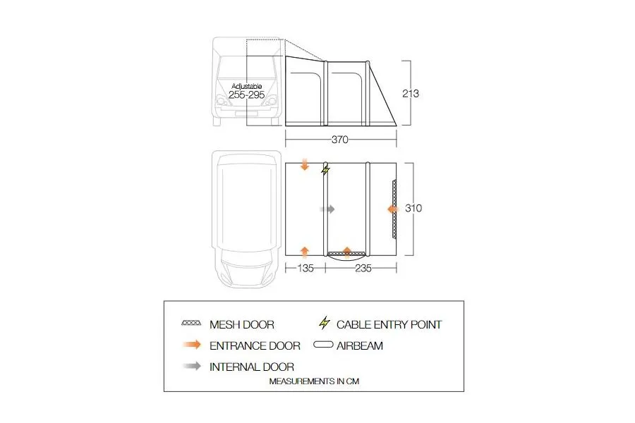 Vango Kela Pro Air Tall Drive Away Awning